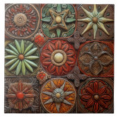 Spaanse Kersttraditie Handverf Terracotta Tegeltje (Voorkant)