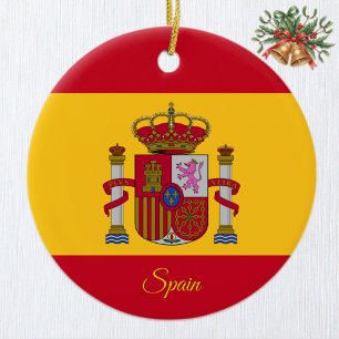 Spaanse kerstversiering, Spaanse vlag Keramisch Ornament
