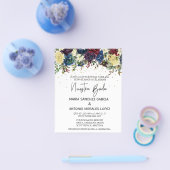 Spaanse kerstwinter Nuestra Boda Flyer (Enkel)