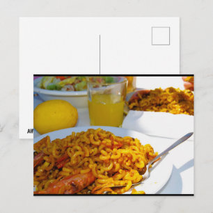 Spaanse keuken setting briefkaart