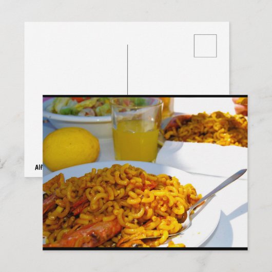 Spaanse keuken setting briefkaart (Voorkant / Achterkant)