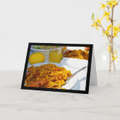 Spaanse keuken setting kaart (Gele Bloem)