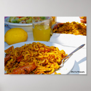 Spaanse keuken setting poster