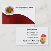 Spaanse keuken visitekaartje (Voorkant / Achterkant)