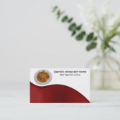 Spaanse keuken visitekaartje (Staand voorkant)