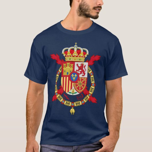 Spaanse King Flag T-Shirt (Voorkant)