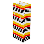 Spaanse Klassieke Stripe Multi-wine Wijn Cadeautas (Voorkant Gekanteld)