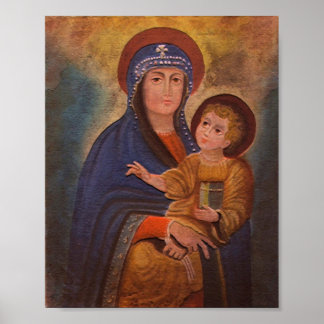 Spaanse koloniale Madonna Poster