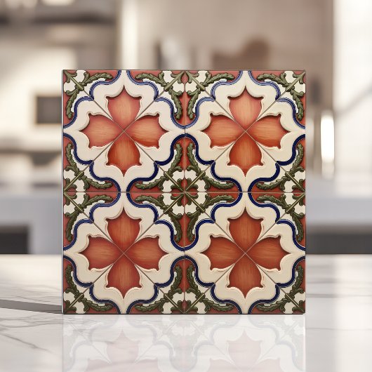 Spaanse koloniale opleving terracotta tegeltje