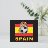 Spaanse koning van Football Briefkaart (Staand voorkant)