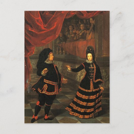 Spaanse kostuum briefkaart (Voorkant)