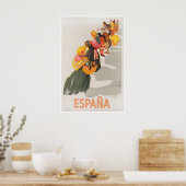 Spaanse Kunst Espana Reisposter Spanje Print (Keuken)