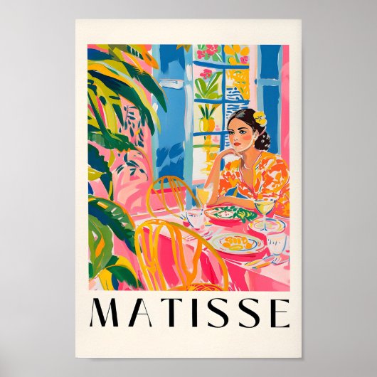 Spaanse kunstdruk, vrouw door Henri Matisse, Aesth Poster (Voorkant)