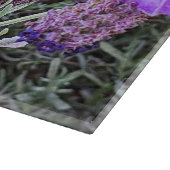 Spaanse lavendel bloeit bloemig snijplank (Hoek)