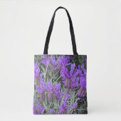 Spaanse lavendel bloeit bloemig tote bag (Voorkant)