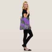 Spaanse lavendel bloeit bloemig tote bag (Op model)