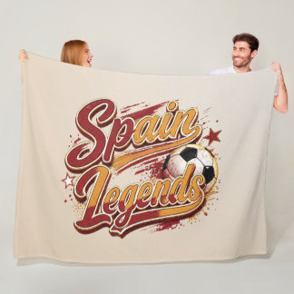 Spaanse Legendes Voetbal Fleece Deken