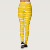 Spaanse leggings voor Stripe Yellow (Achterkant)