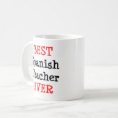 spaanse leraar , beste koffiemok (Voorkant links)