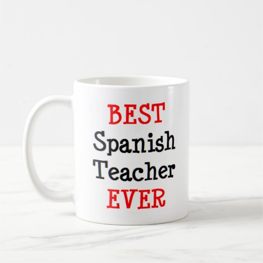 spaanse leraar , beste koffiemok (Links)