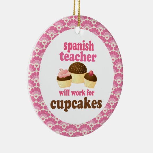 Spaanse leraar Gift Ornament (Rechts)