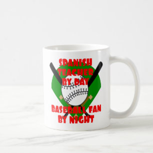 Spaanse leraar houdt van honkbal koffiemok