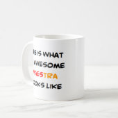 spaanse leraar maestra , geweldige koffiemok (Voorkant links)