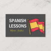 Spaanse Lessen Vreemde Taal Docent Tutor Visitekaartje (Voorkant)