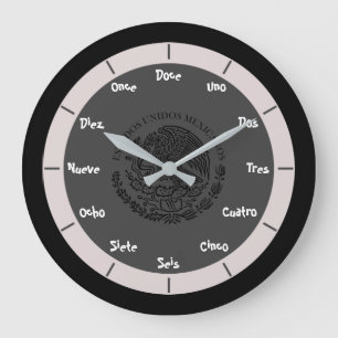 Spaanse letternummers grote klok