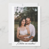 Spaanse Levendige Bloemen Wedding Engagement Party Kaart (Achterkant)