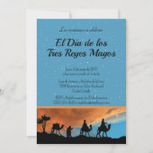Spaanse lichtblauwe zonsondergang drie koningen Ke Kaart (Voorkant)