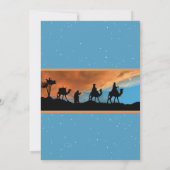 Spaanse lichtblauwe zonsondergang drie koningen Ke Kaart (Achterkant)