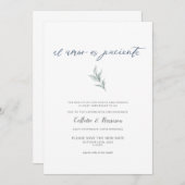 Spaanse Liefde is Geduldig Wijzig Datum Wijn Uitno Kaart (Voorkant / Achterkant)