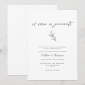 Spaanse Liefde is Geduldig Wijzigingsdatum Wijnsto Kaart (Voorkant / Achterkant)