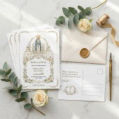 Spaanse Maagd Maria Katholieke Reserva la Fecha Briefkaart