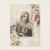 Spaanse Maagd Mary Funeral Memorial Prayer Kaart (Voorkant)