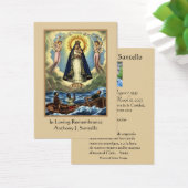 Spaanse Maagd Mary Funeral Prayer Heilige Kaart (Bureau)