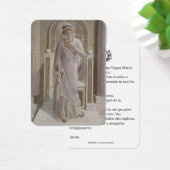 Spaanse maagd Mary Prayer Memorare Heilige Kaart (Bureau)