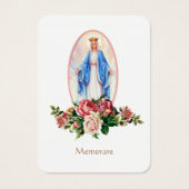 Spaanse maagd Mary Prayer Memorare Heilige Kaart (Voorkant)