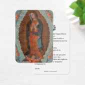 Spaanse maagd Mary Prayer Memorare Heilige Kaart (Bureau)