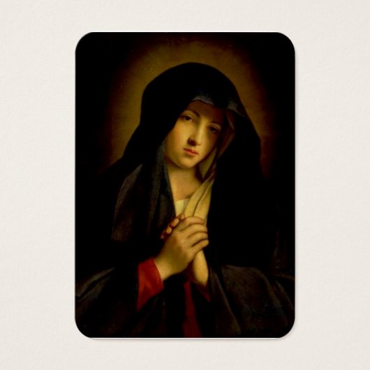 Spaanse maagd Mary Prayer Memorare Heilige Kaart (Voorkant)
