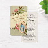 Spaanse Maagd Mary Religieuze Kaart voor gebed (Bureau)