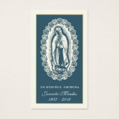 Spaanse Maagd Mary Rozen Funeral Prayer Kaart (Voorkant)