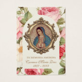 Spaanse Maagd Mary Rozen Religieuze gebedskaart Visitekaartje (Voorkant)