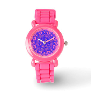 Spaanse mandala - paarse horloge