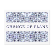 Spaanse marine Indigo tegel wijziging van plannen 