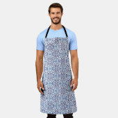 Spaanse marine Indigo Tile - mediterraan Azulejos Schort (Gedragen)