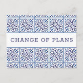 Spaanse marine Indigole wijziging plannen 1 Aankondigingskaart (Voorkant)