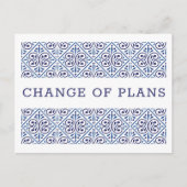 Spaanse marine Indigole wijziging plannen 2 Aankondigingskaart (Voorkant)