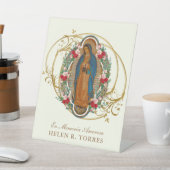 Spaanse Mary Guadalupe Hartelijk dank Reclamebord Met Voetstuk (Insitu)
